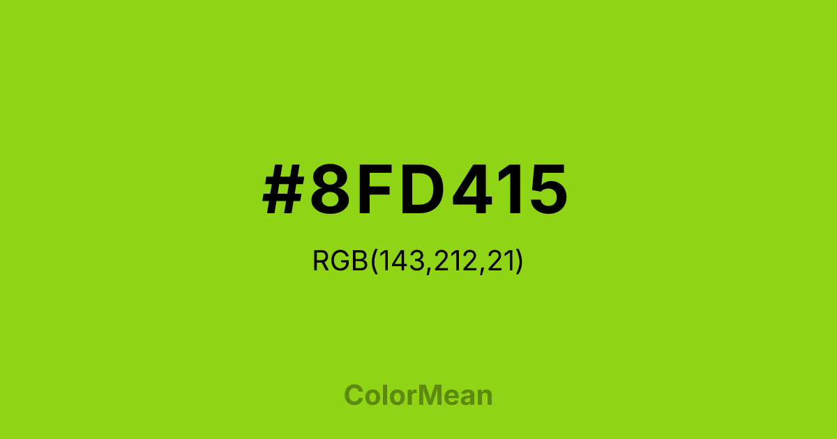 #8FD415 color swatch