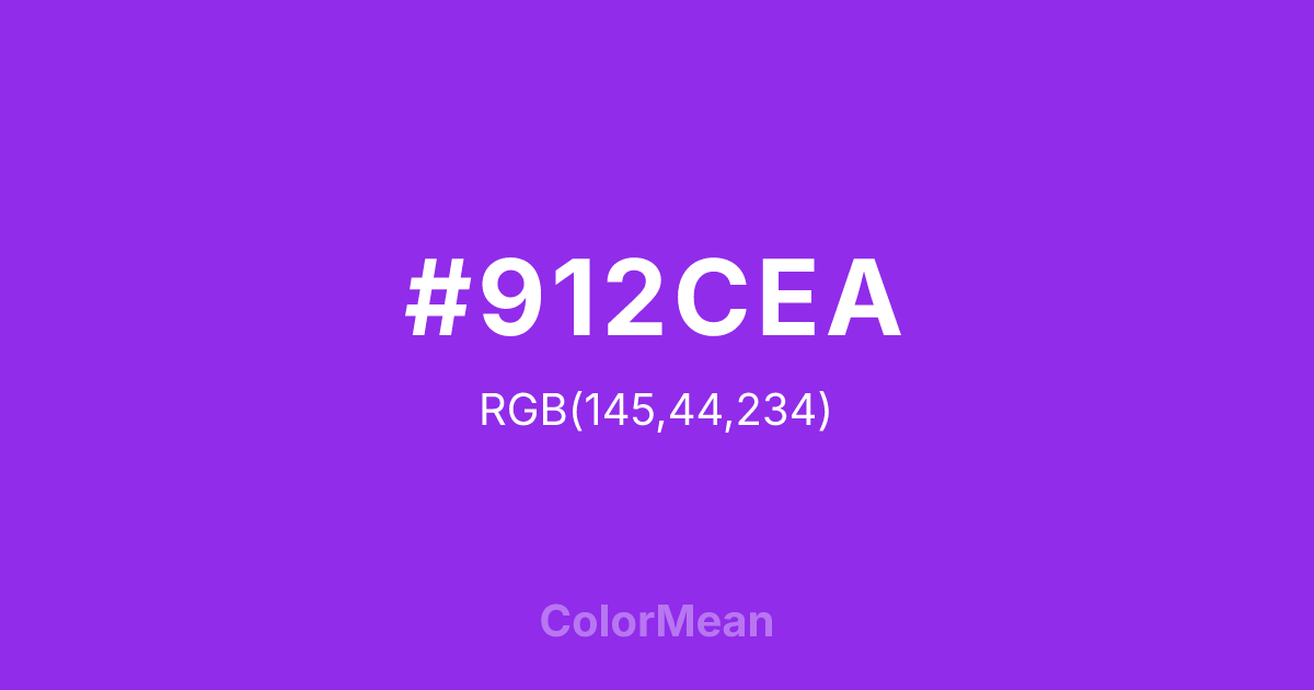 #912CEA color swatch