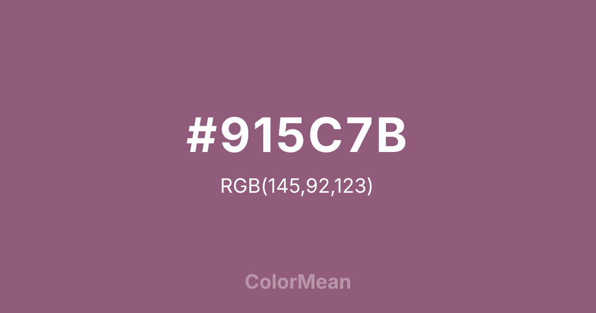 #915C7B color swatch