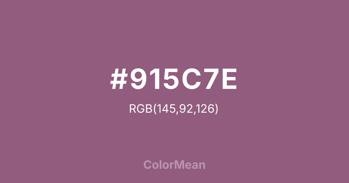 #915C7E color swatch
