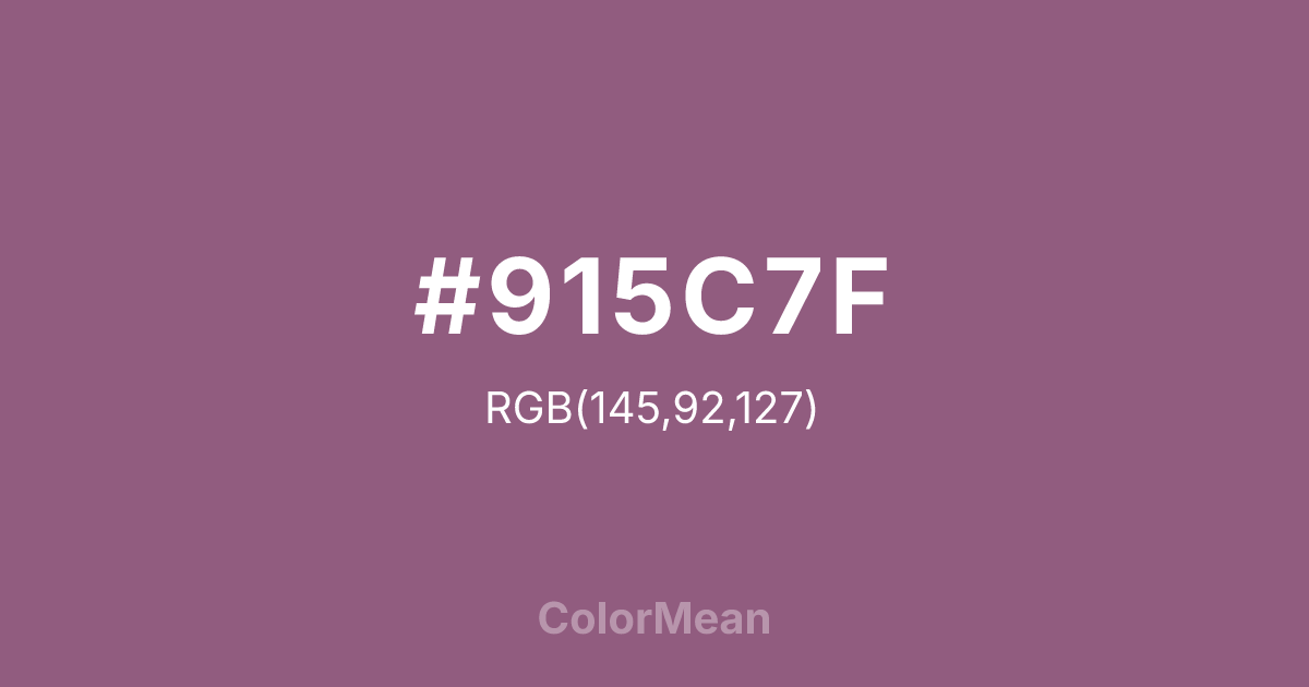 #915C7F color swatch