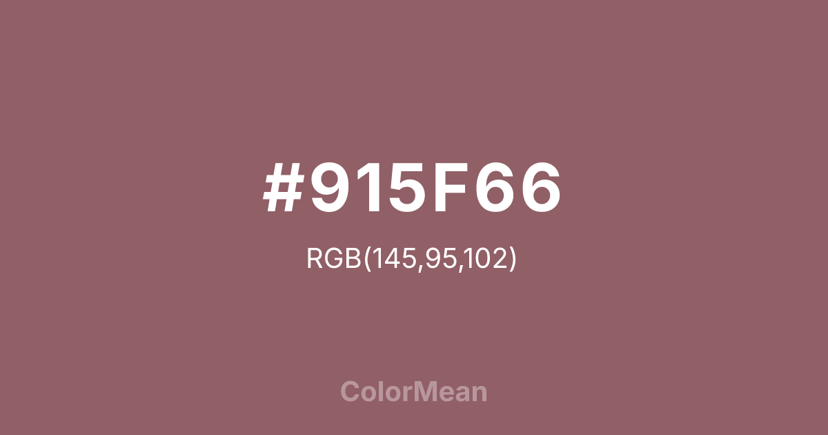 #915F66 color swatch