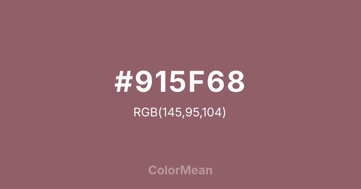 #915F68 color swatch