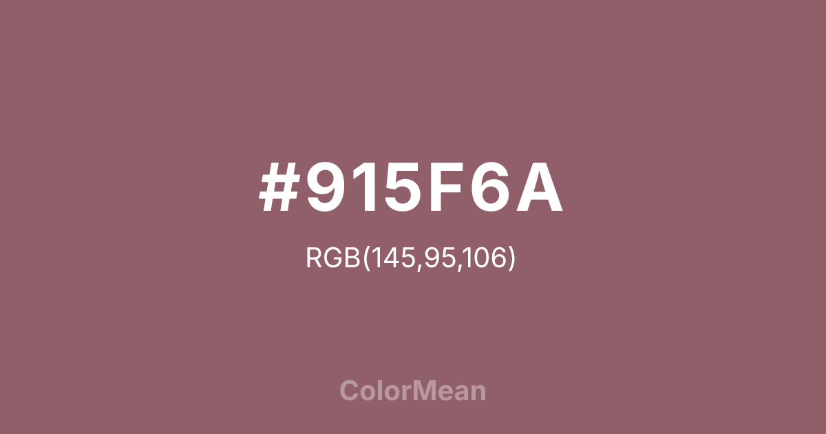 #915F6A color swatch