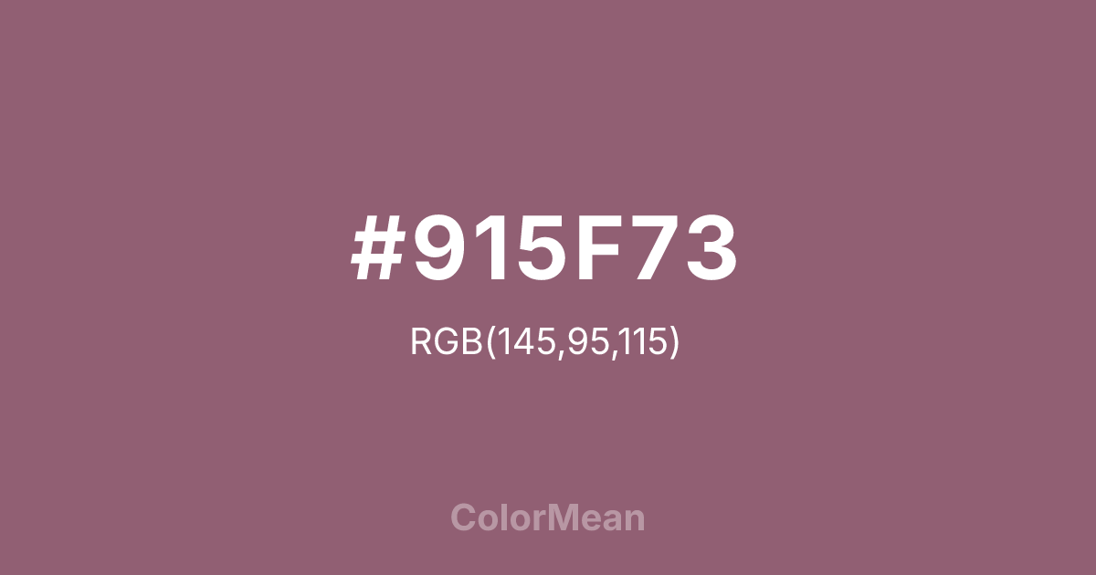 #915F73 color swatch