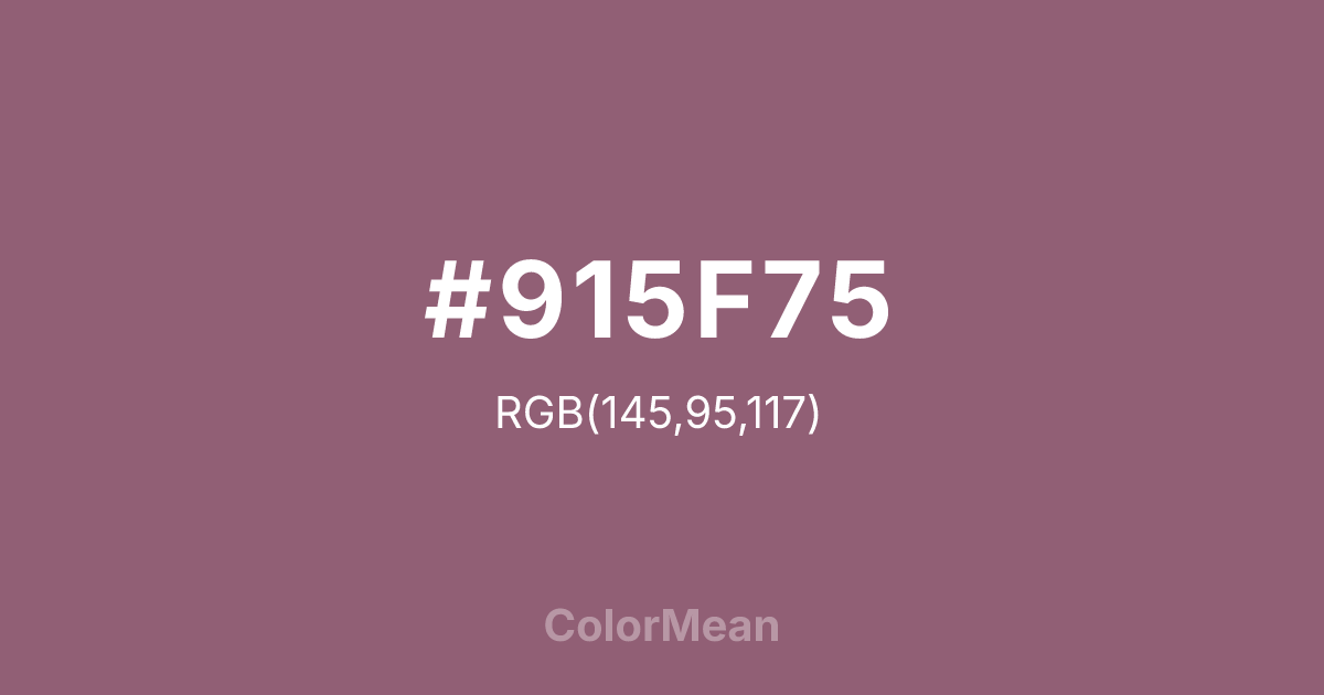 #915F75 color swatch