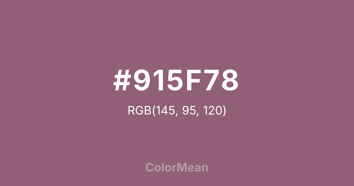#915F78 color swatch