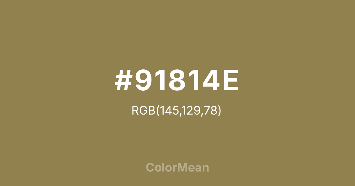 #91814E color swatch