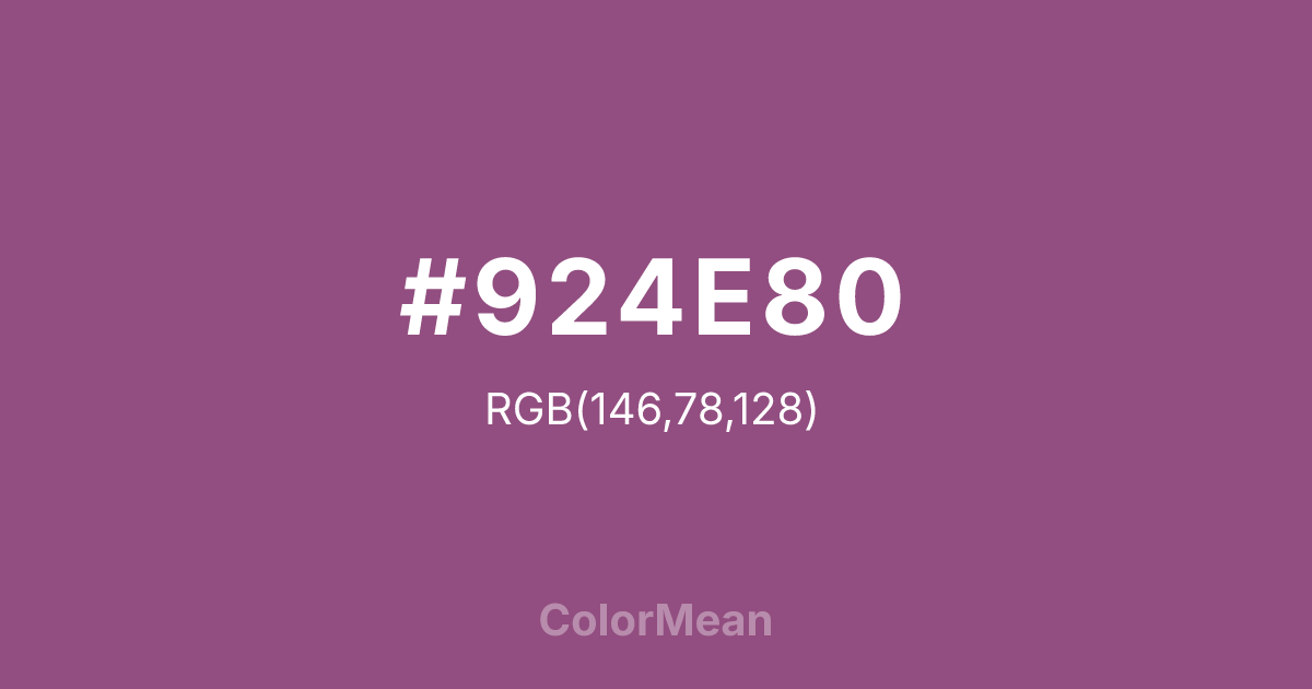 #924E80 color swatch