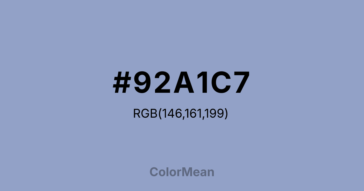 #92A1C7 color swatch