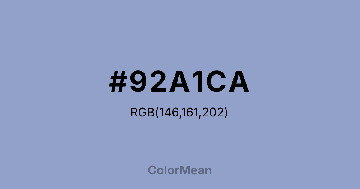 #92A1CA color swatch