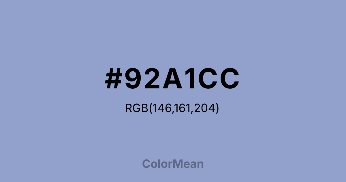 #92A1CC color swatch