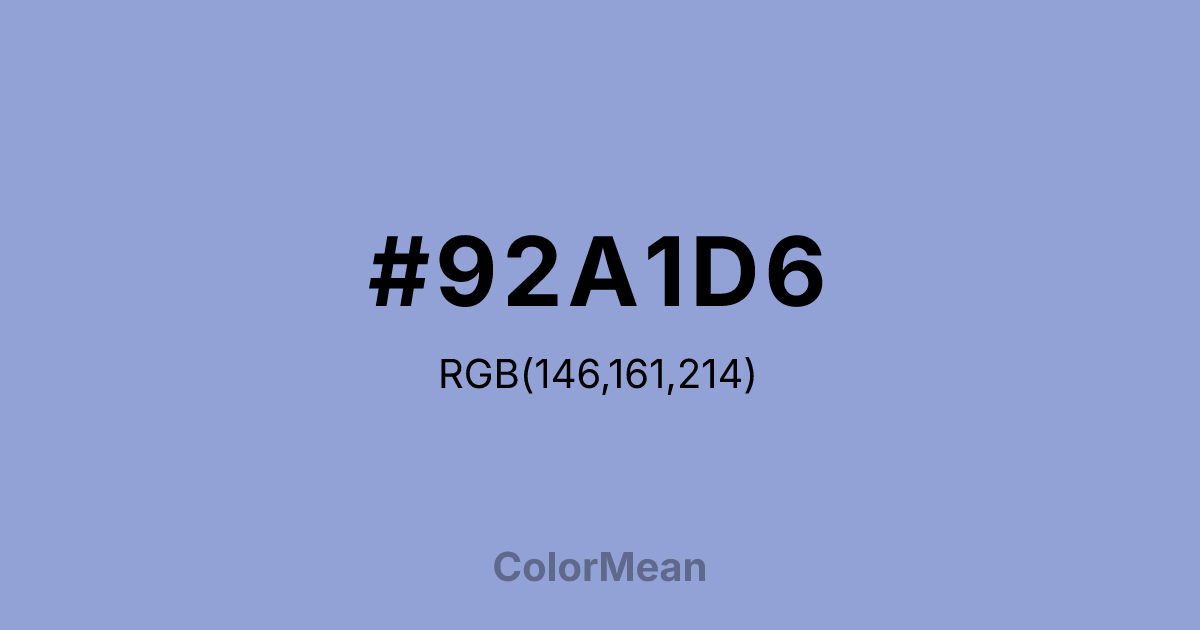 #92A1D6 color swatch