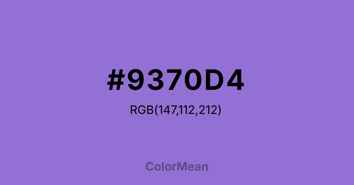#9370D4 color swatch