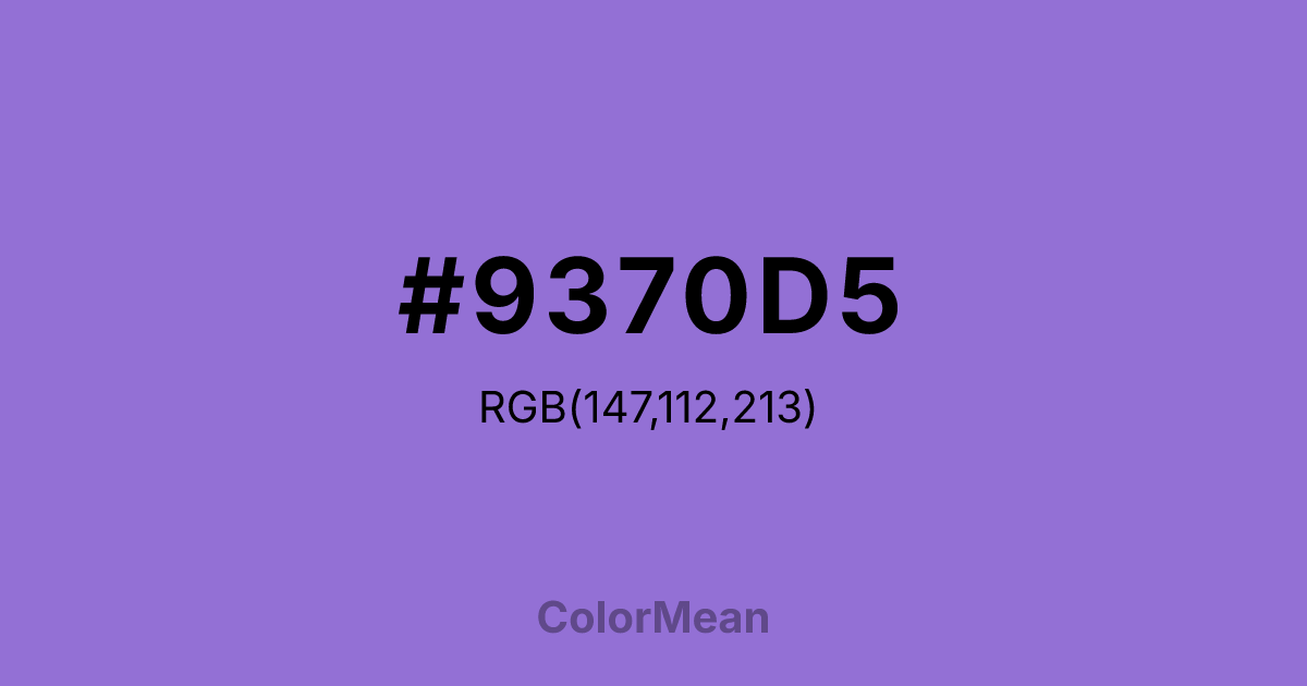 #9370D5 color swatch