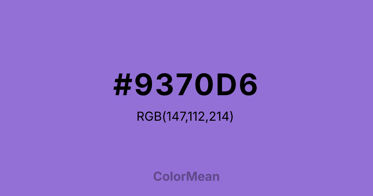 #9370D6 color swatch