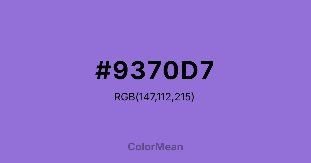 #9370D7 color swatch