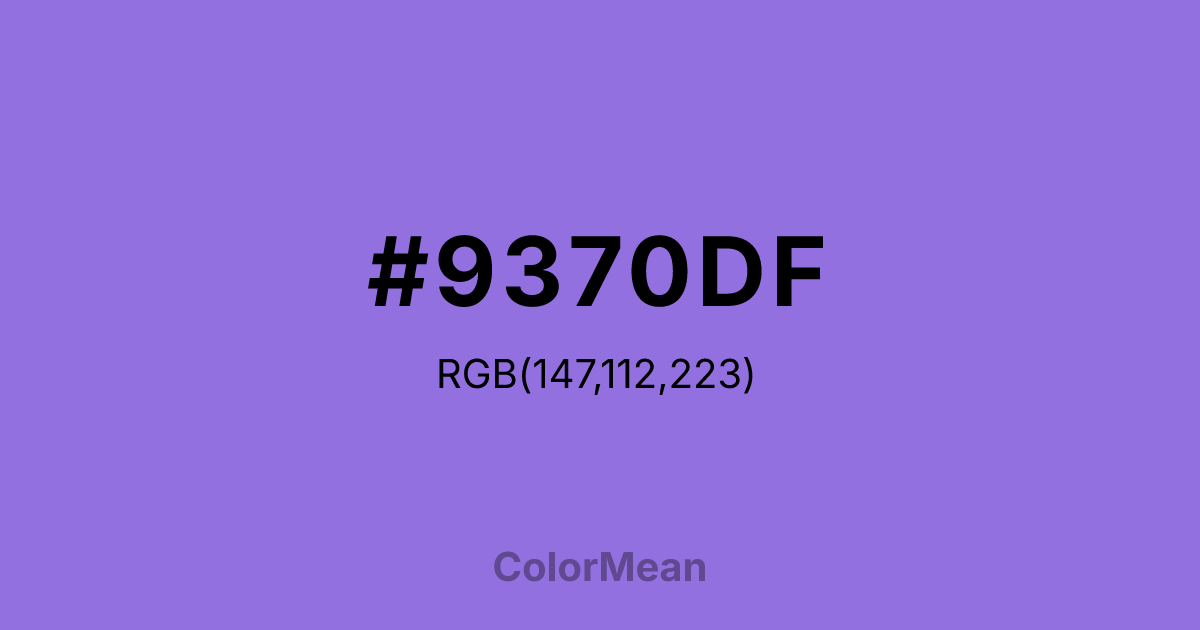 #9370DF color swatch