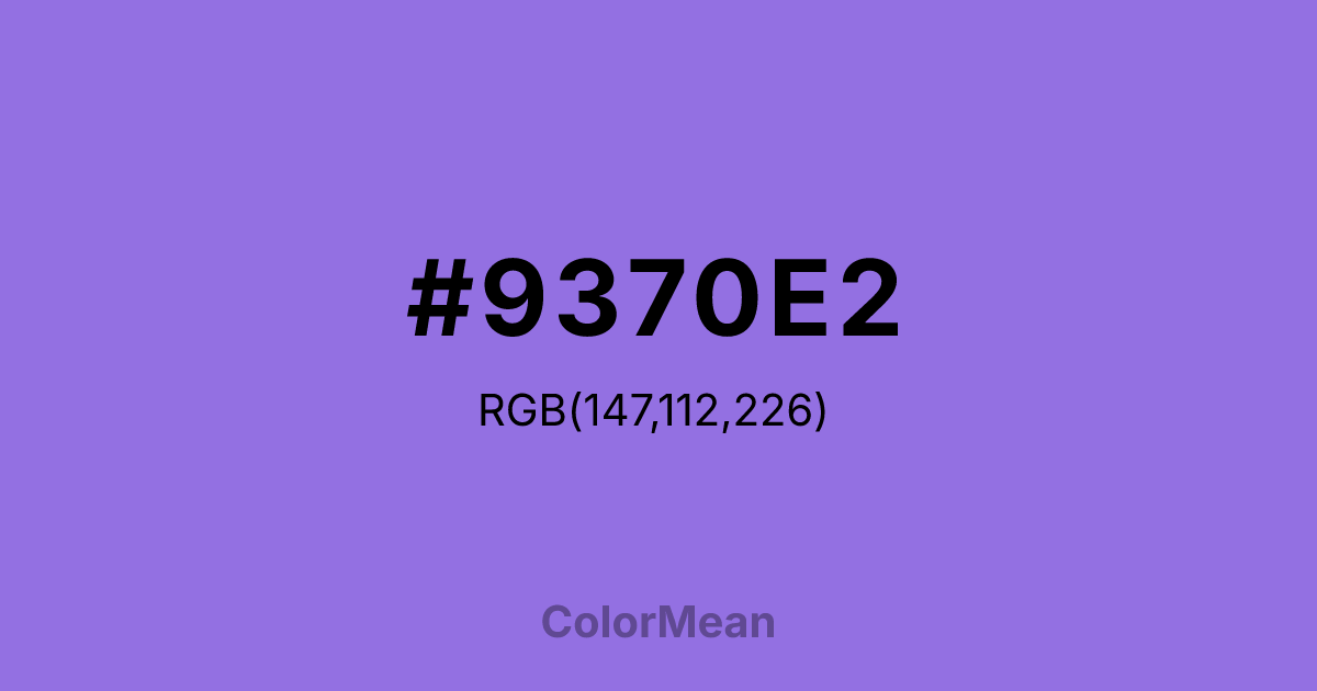 #9370E2 color swatch