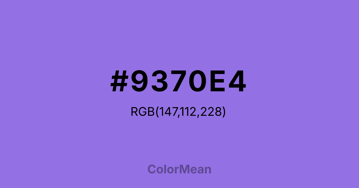 #9370E4 color swatch