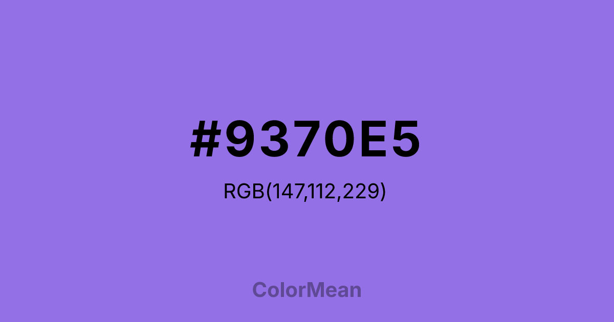 #9370E5 color swatch