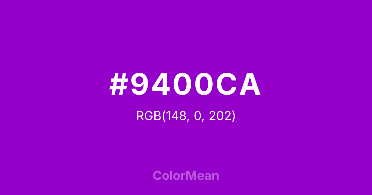 #9400CA color swatch