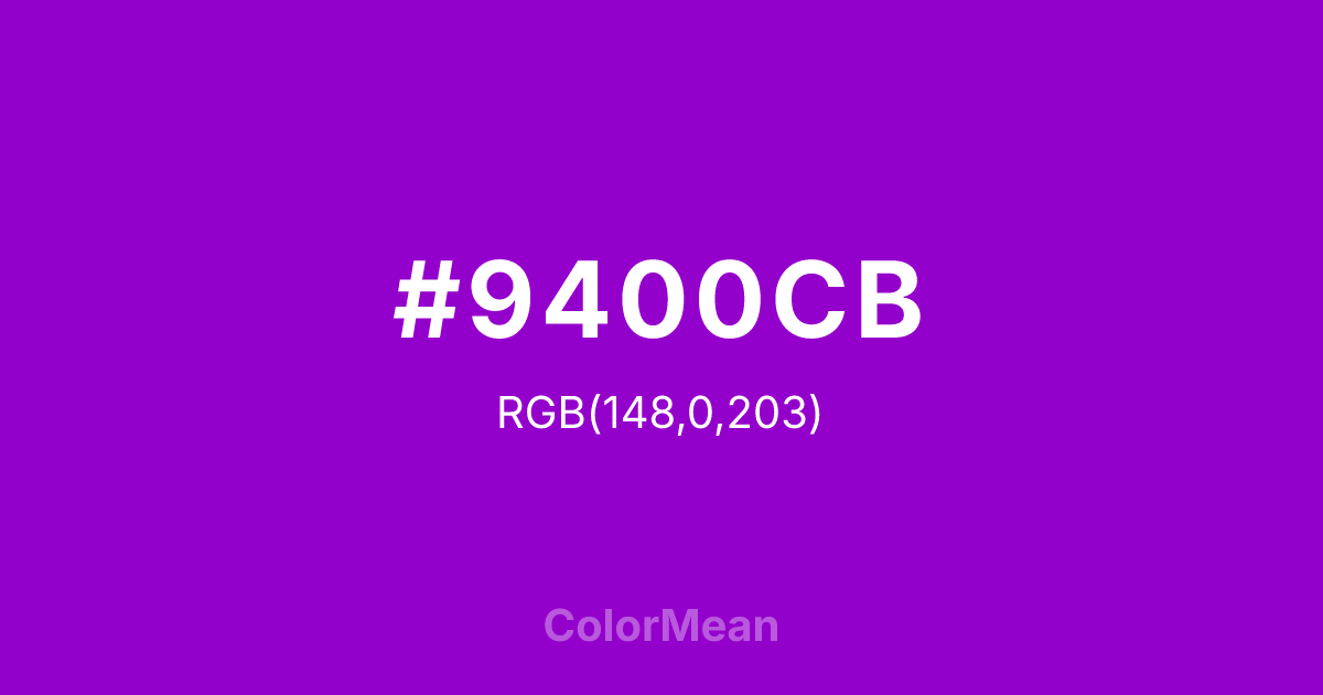 #9400CB color swatch