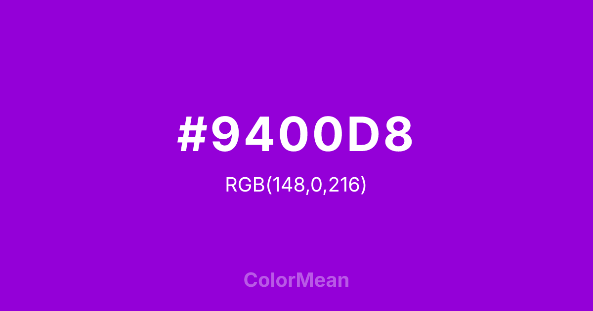 #9400D8 color swatch