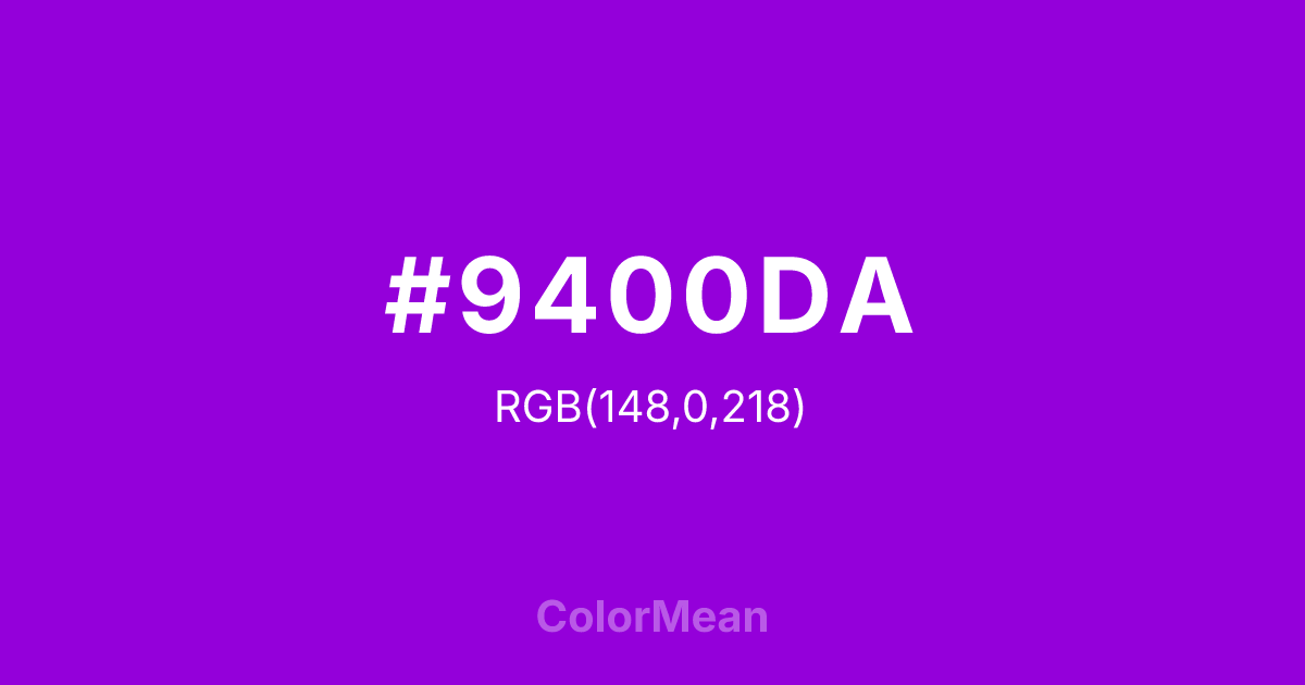 #9400DA color swatch