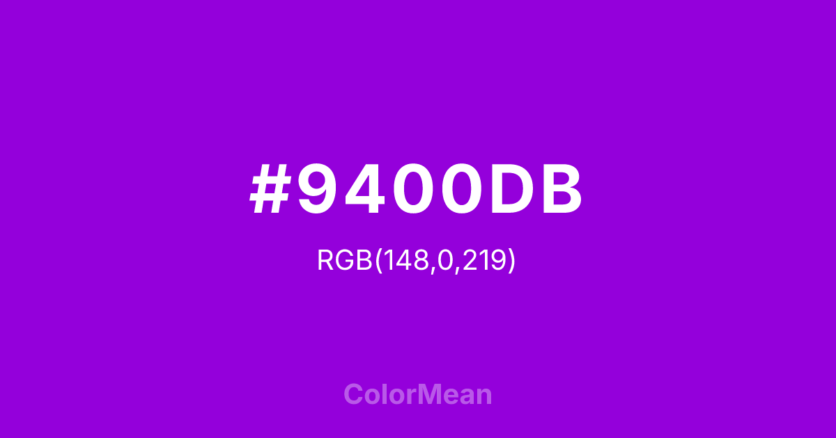 #9400DB color swatch