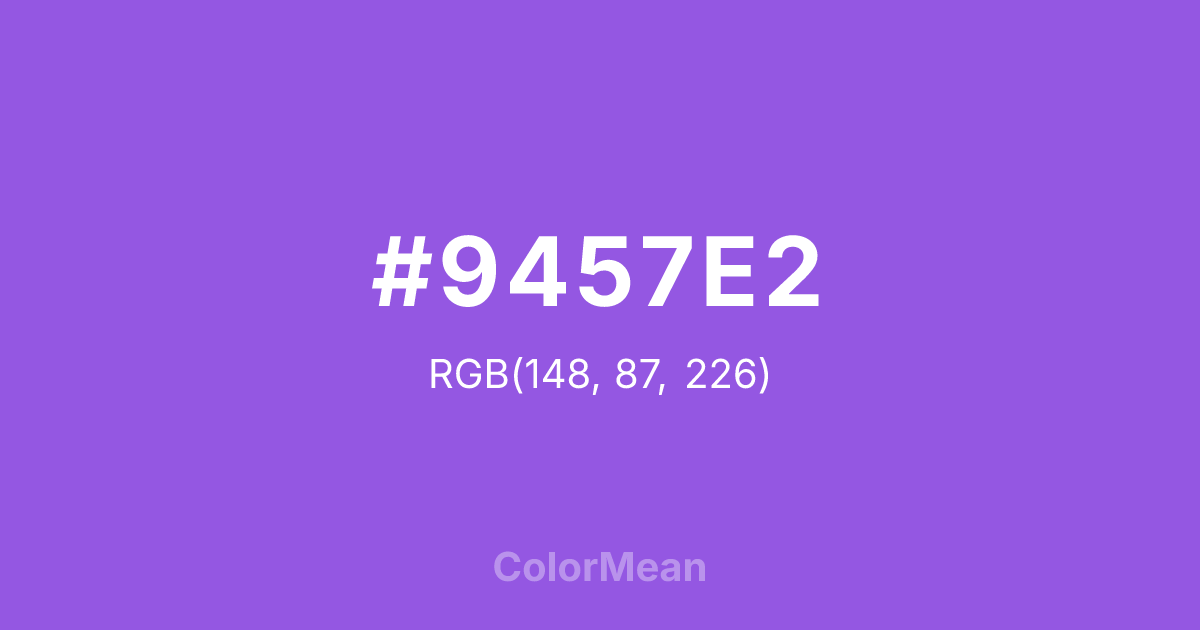 #9457E2 color swatch