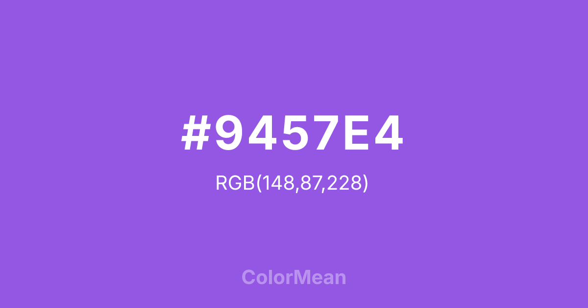 #9457E4 color swatch