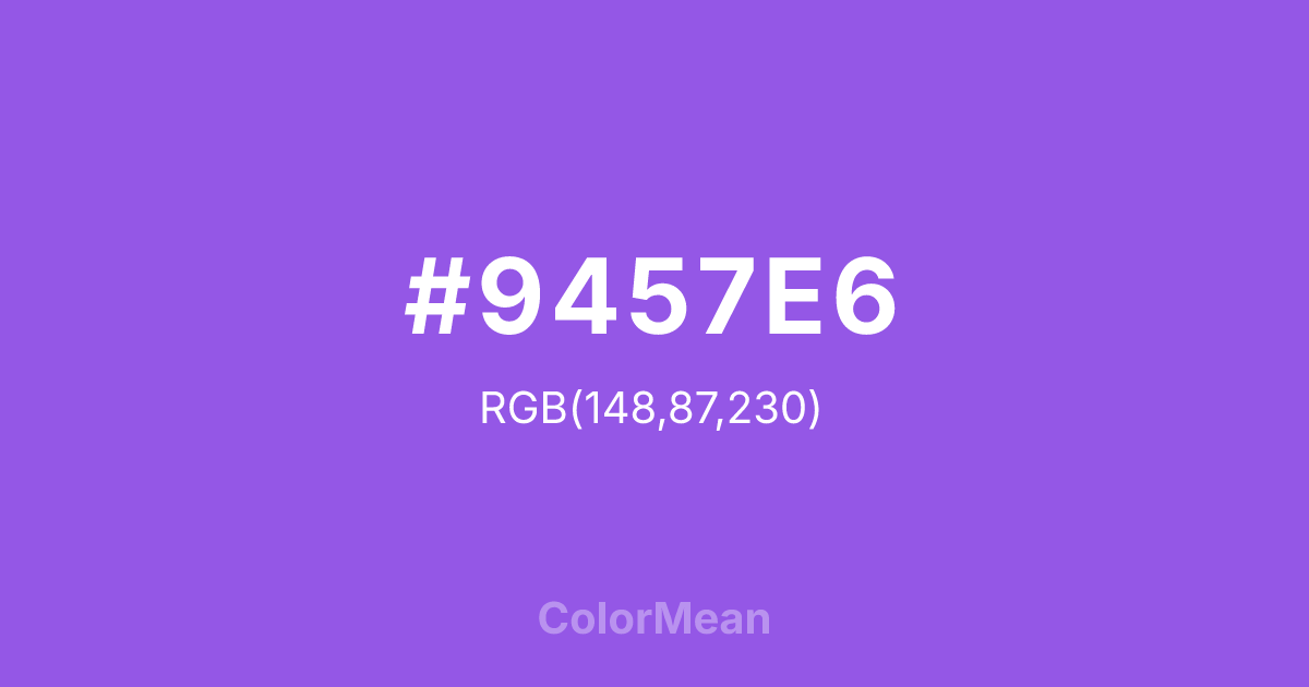 #9457E6 color swatch