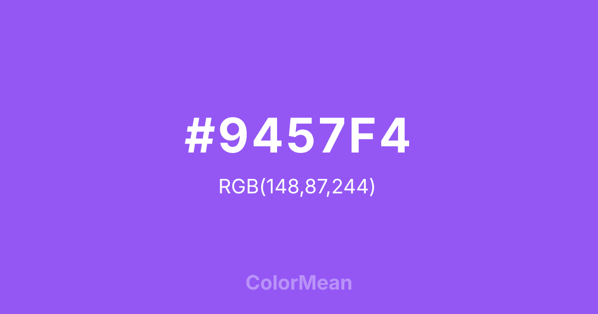 #9457F4 color swatch