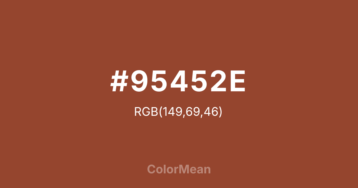 #95452E color swatch