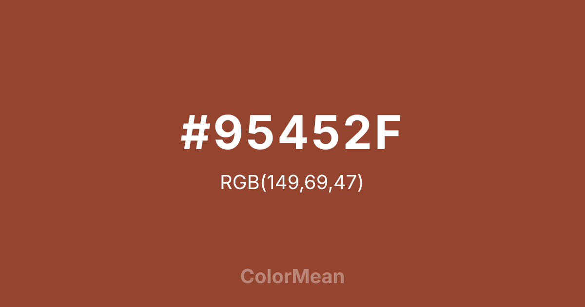 #95452F color swatch
