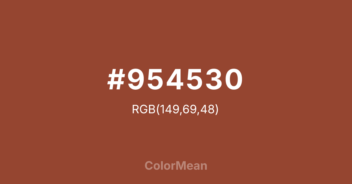 #954530 color swatch
