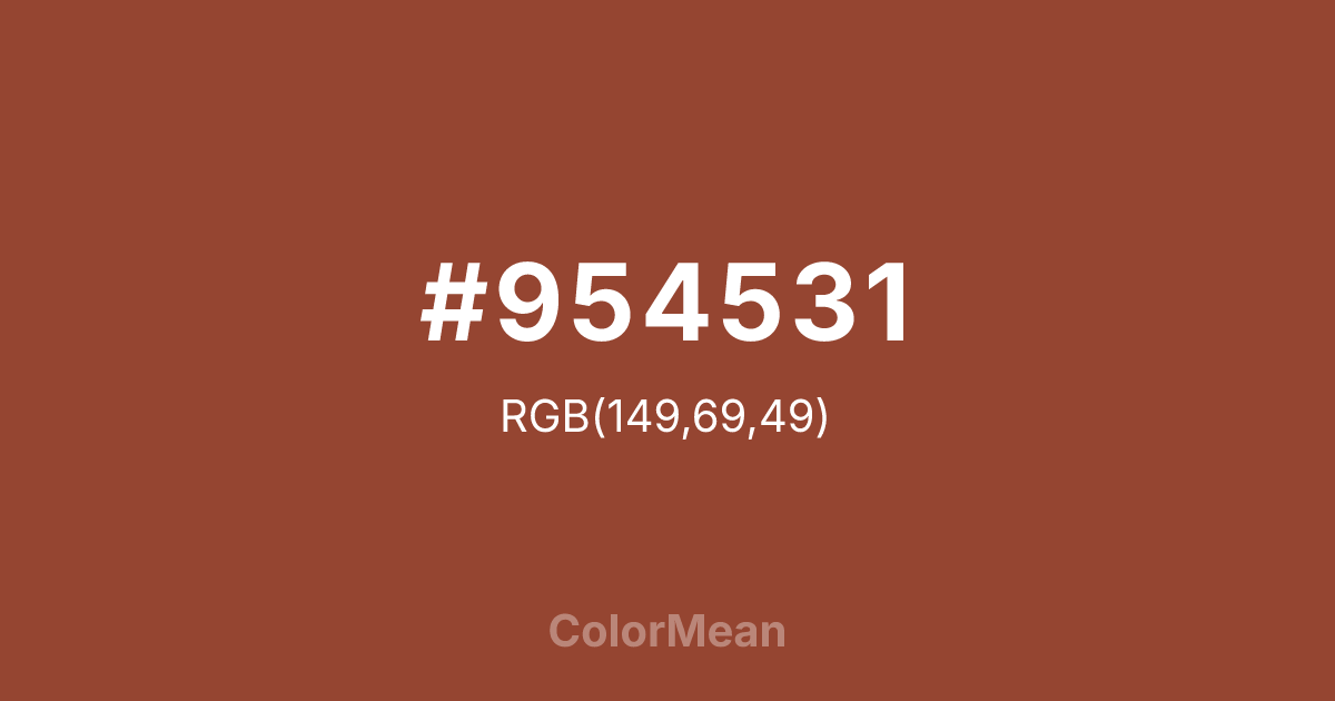 #954531 color swatch