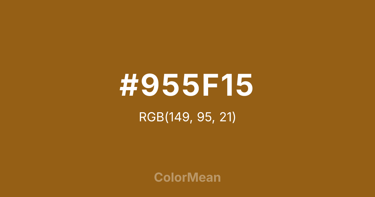 #955F15 color swatch