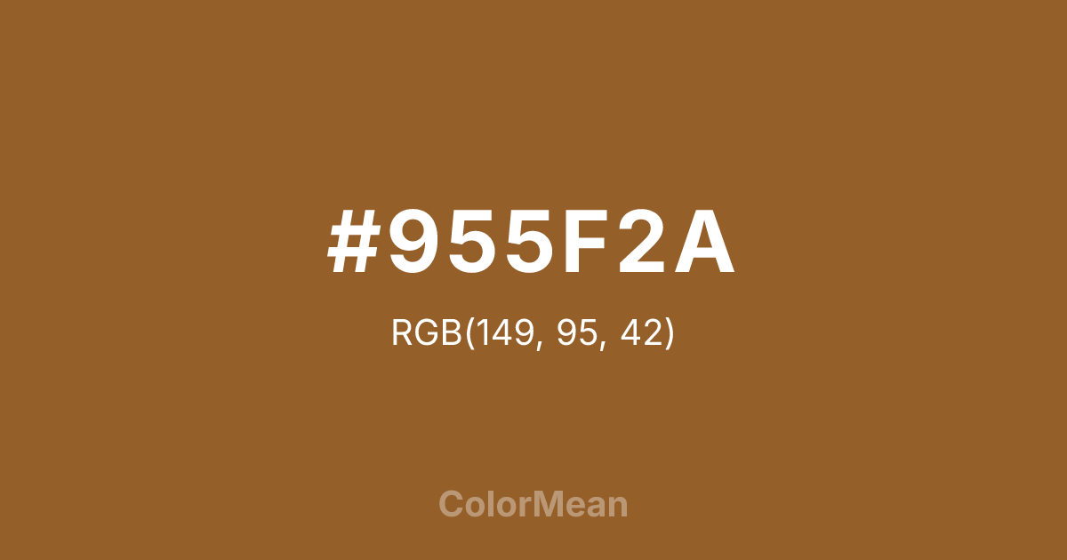 #955F2A color swatch