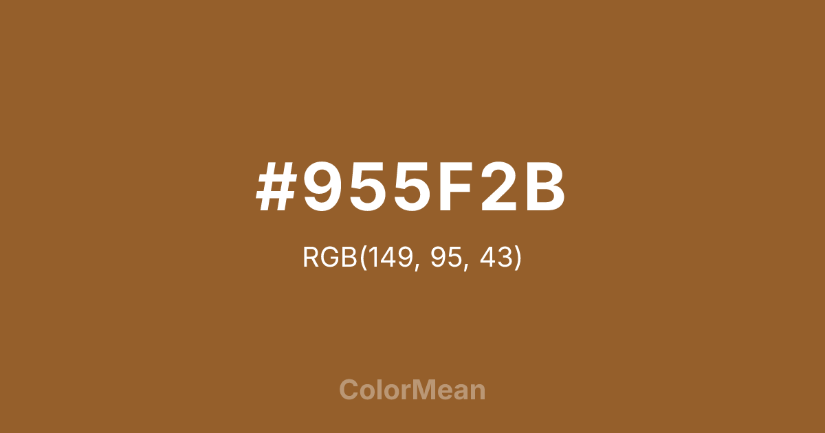 #955F2B color swatch