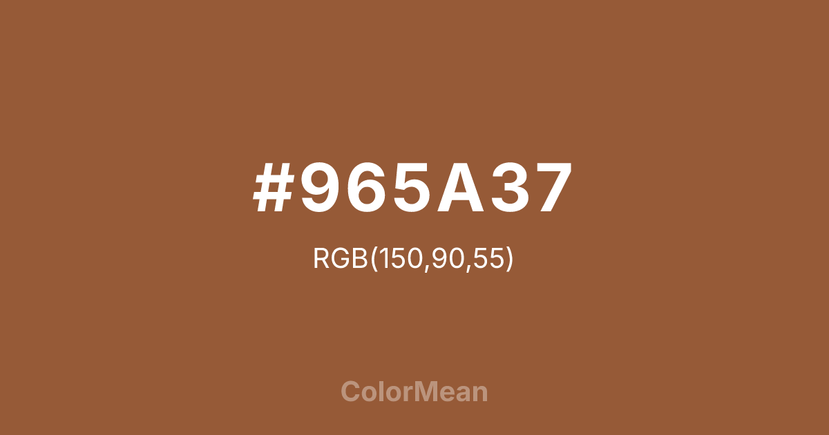 #965A37 color swatch