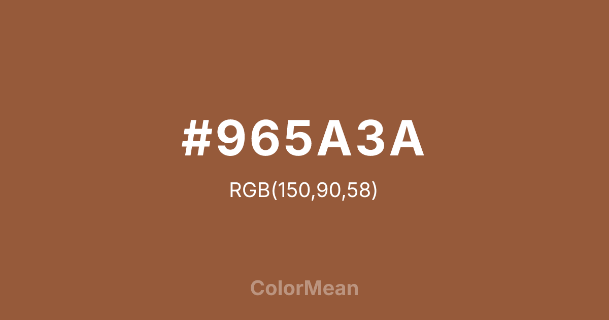 #965A3A color swatch