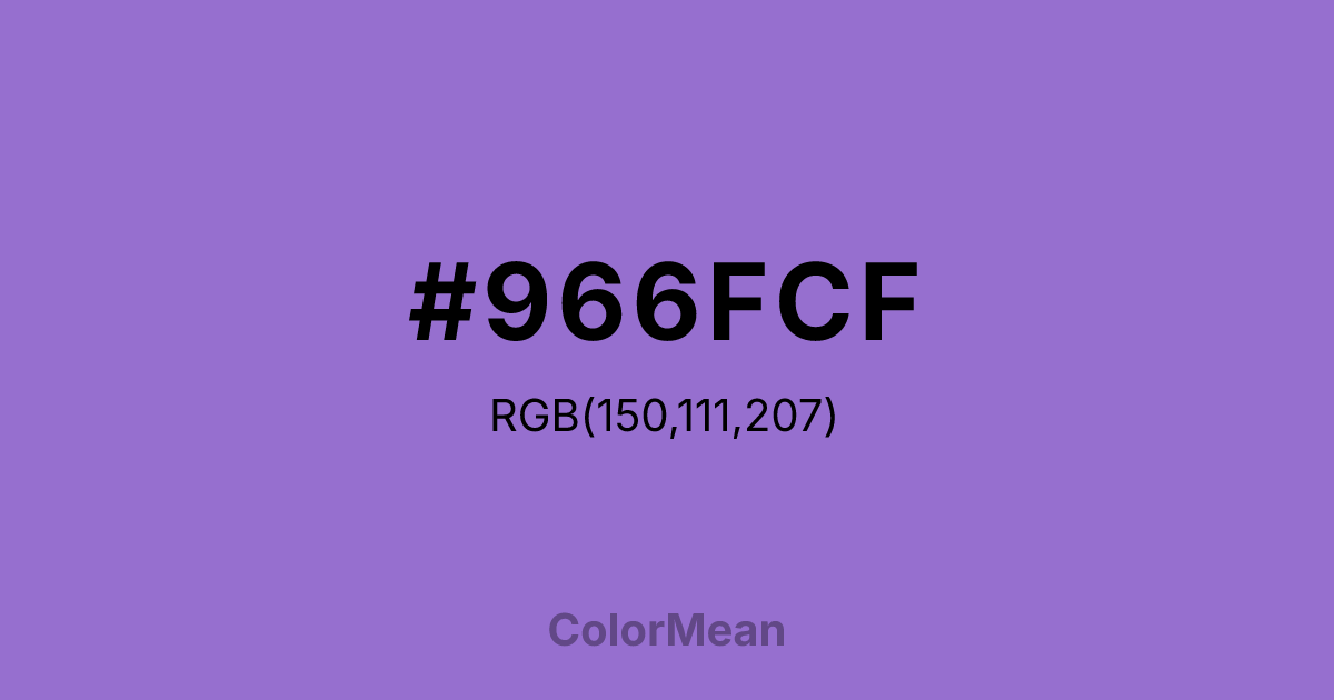 #966FCF color swatch