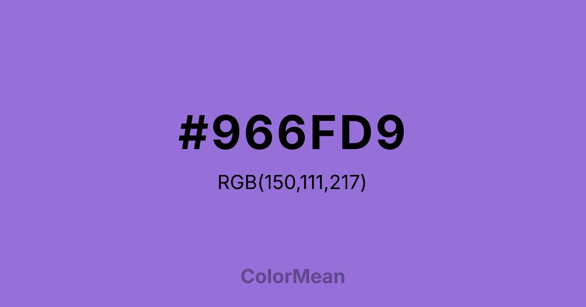#966FD9 color swatch
