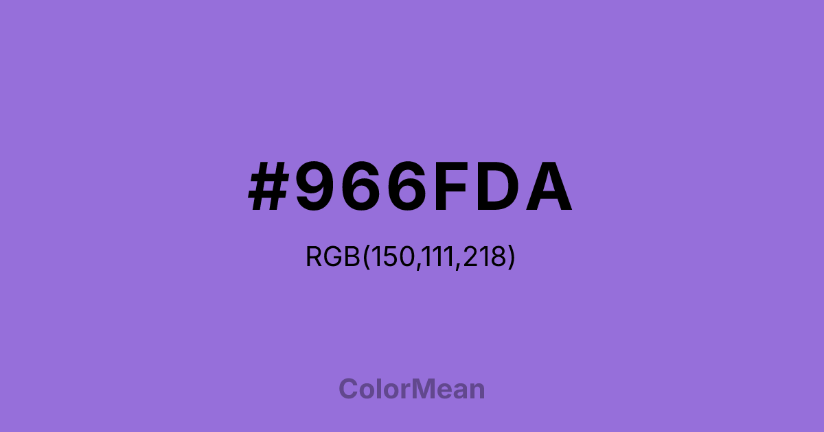 #966FDA color swatch