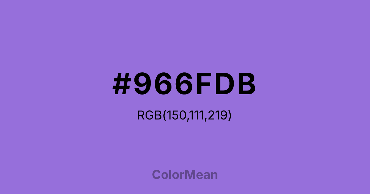 #966FDB color swatch
