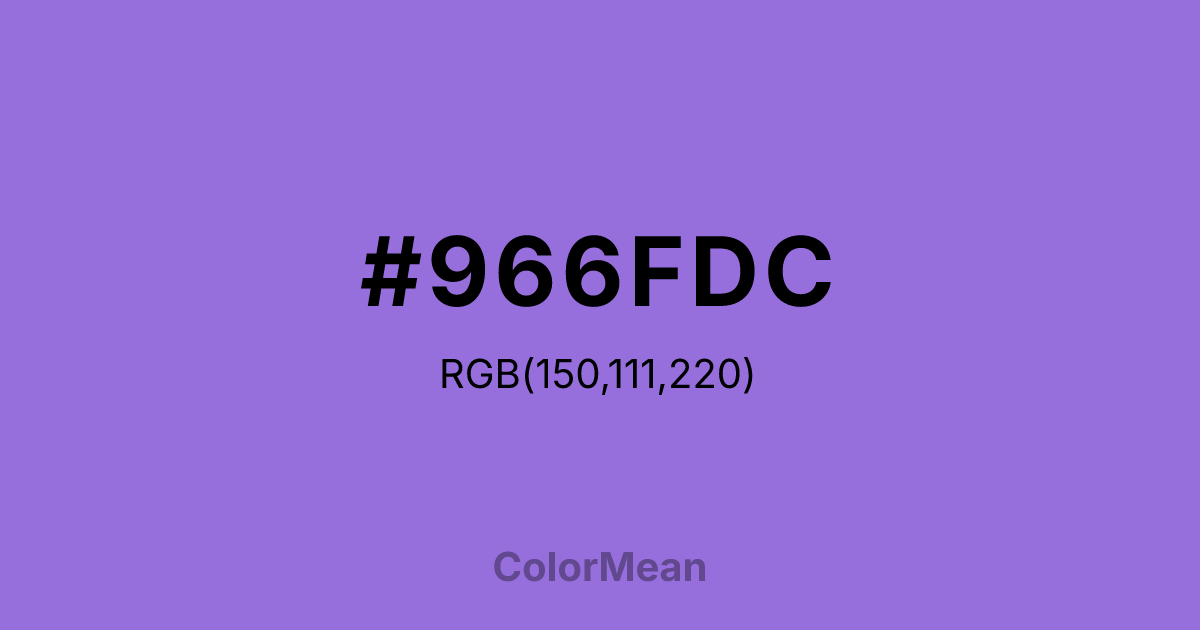 #966FDC color swatch