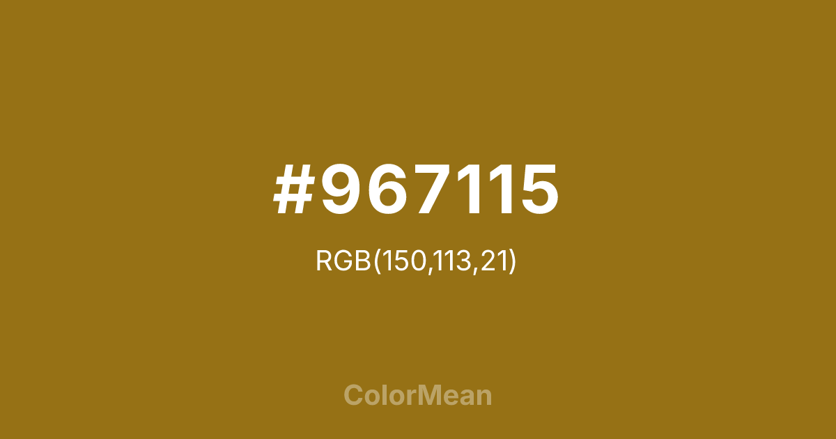 #967115 color swatch