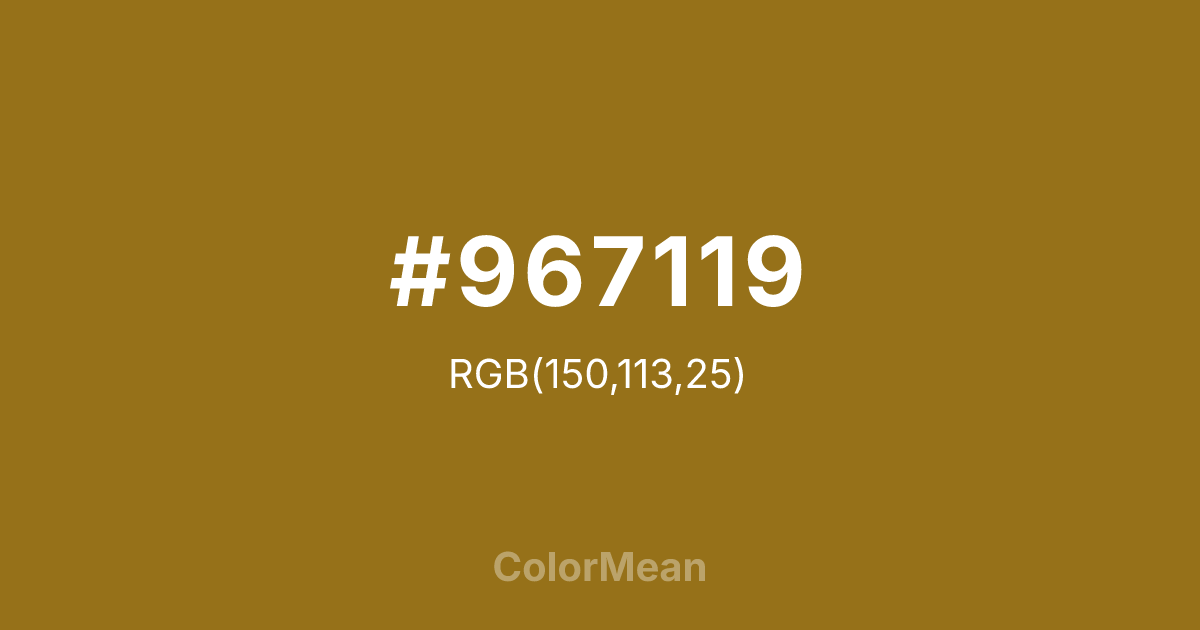#967119 color swatch
